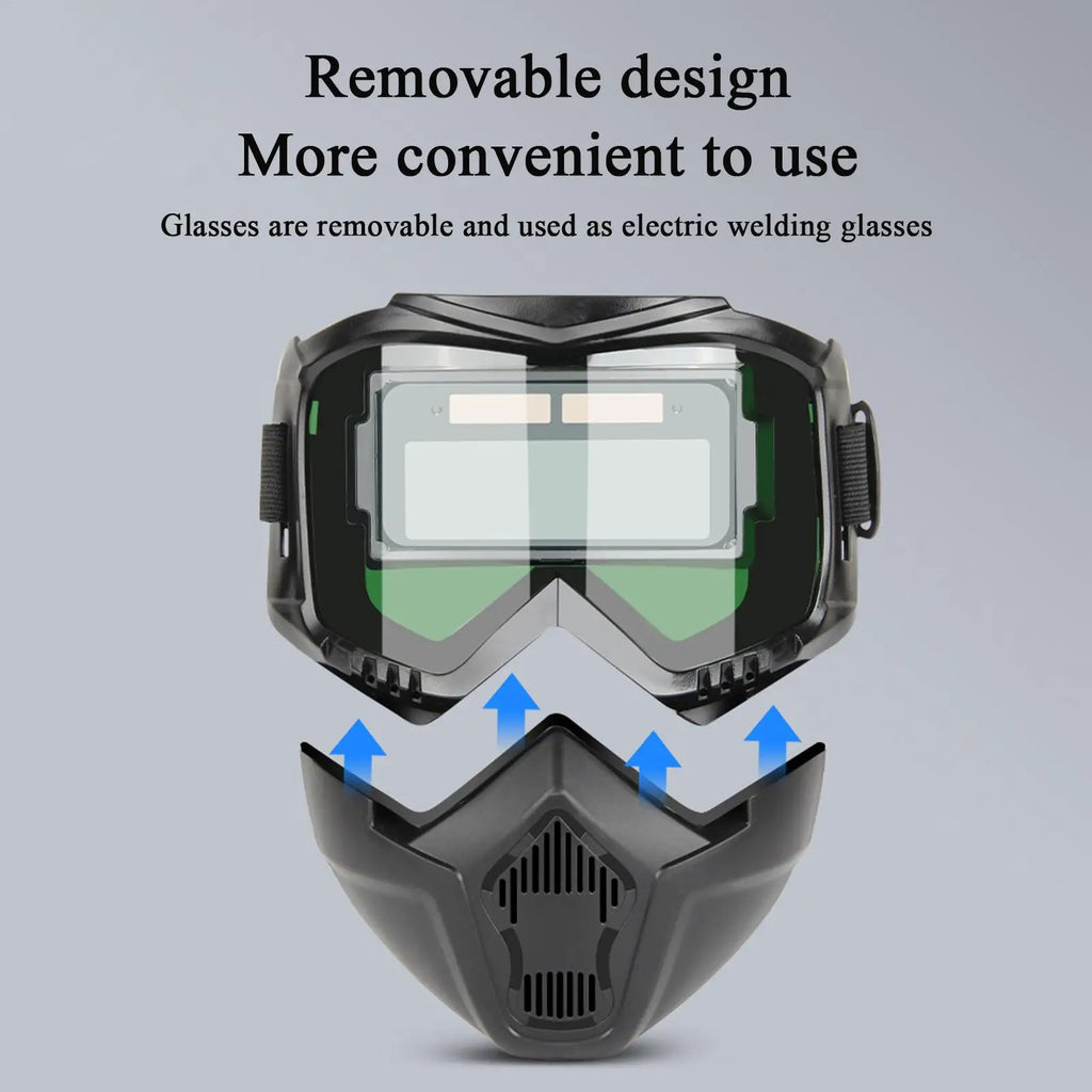 Masque de soudure à assombrissement automatique compatible MIG TIG arc — zone-bricolage.com