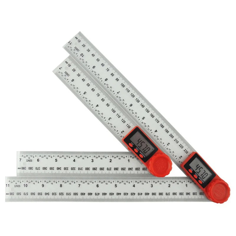 2-in-1 Digital Angle Meter Inclinometer Digital Angle Ruler Electronic Goniometer Protractor Angle finder Measuring Tool