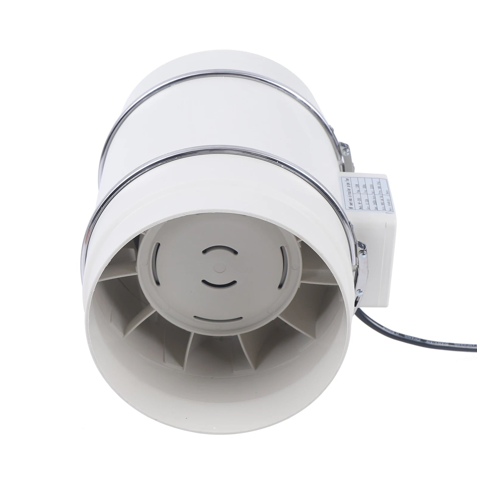 220V Exhaust Fan Silent Duct Ventilation Fan 2600RPM Duct Fan Pipe Extractor for Kitchen Bathroom Toilet (HF-100/HF-150/HF-200)