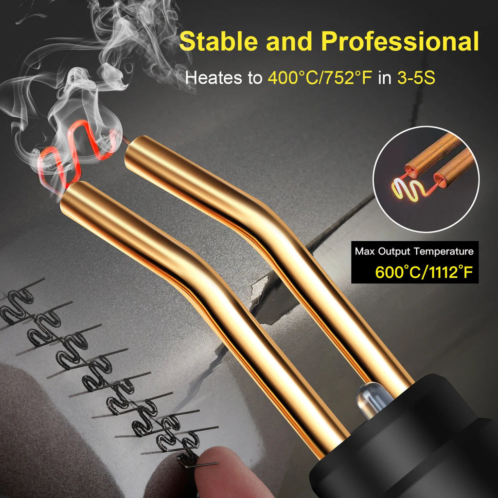 New Plastic Welding Gun Car Bumper Repair Welder Heat Laminator Bumper Repair Kit 400Pcs Repair Nail Multi-function Welder
