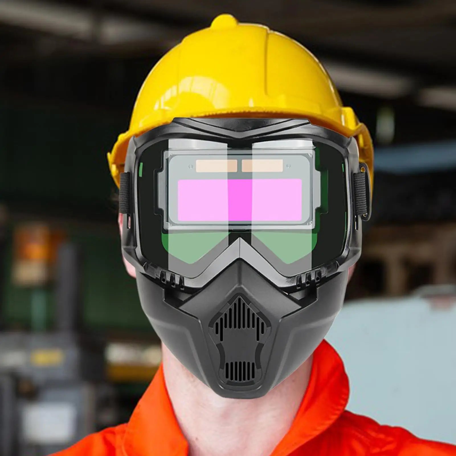Masque de soudure à assombrissement automatique compatible MIG TIG arc — zone-bricolage.com