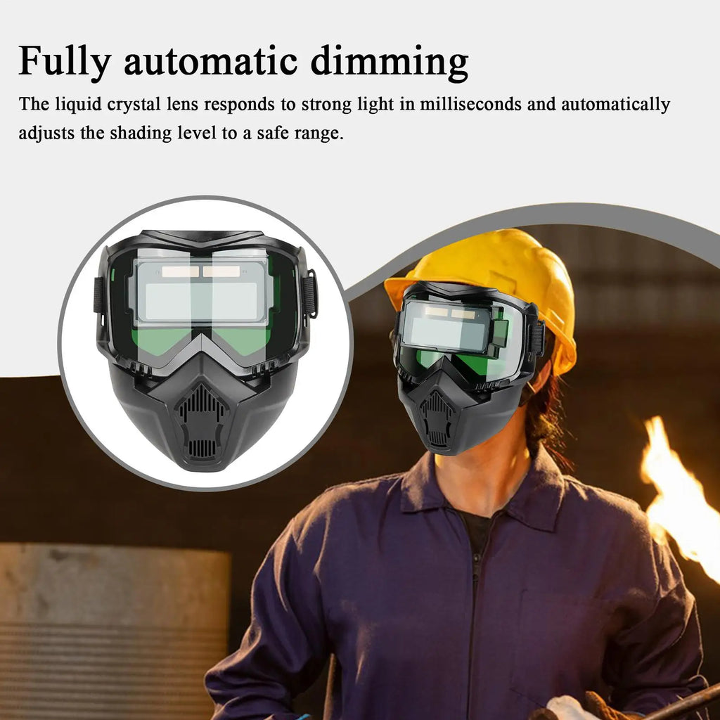 Masque de soudure à assombrissement automatique compatible MIG TIG arc — zone-bricolage.com