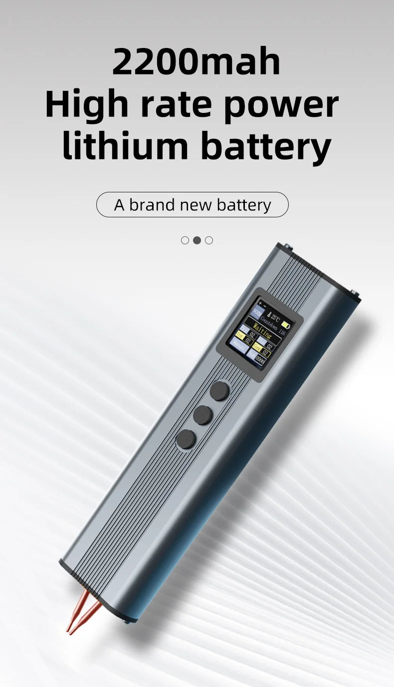 PSW01 Handheld Digital Spot Welder with 11-Level Adjustment & Dual Pulse for 18650 Battery Nickel Strip Welding