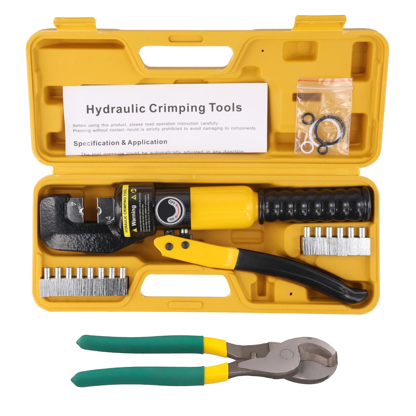 YQK-70 Hydraulic Crimping Tools 10T Cable Lug Crimper Plier Hand Hydraulic Compression Tool Electrical Terminal Cable Wire Tool